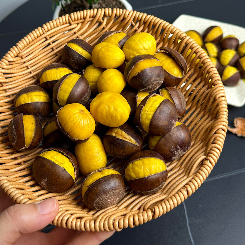 [Premium Selection] Hebei Qianxi Raw Chestnuts Wholesale 2.5kg Large Seasonal Oil Chestnuts Fresh Pink Skin Chestnuts