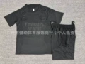 2627 short-sleeved real madrid black [all black model]