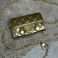 Gold patent leather