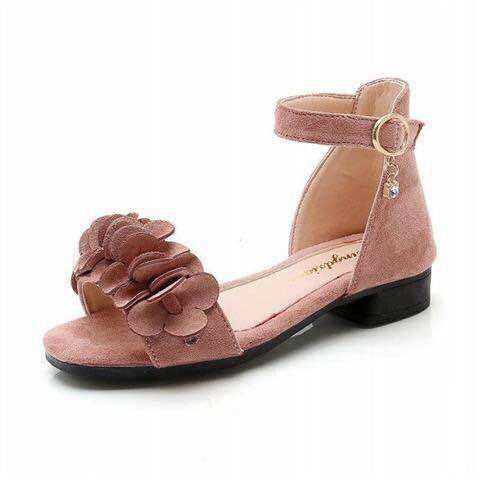 2025 latest girls sandals summer children's female students sandals high heel princess sandals fashion Korean casual shoes