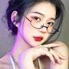 Online celebrity lower half-frame glasses women's decorative glasses frame lens-free eyes royal sister pure desire live broadcast anchor secretary glasses frame