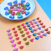 Factory direct extrusion cartoon heart-shaped rubber TPR cartoon cute creative pupils pencil wipe pink love
