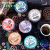 Retro Story Tape Gear Rhapsody Series Gear Theme Handbook Decoration Material Loop Stickers 6 Styles