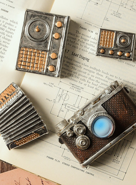 怀旧复古小摆件树脂工艺品装饰