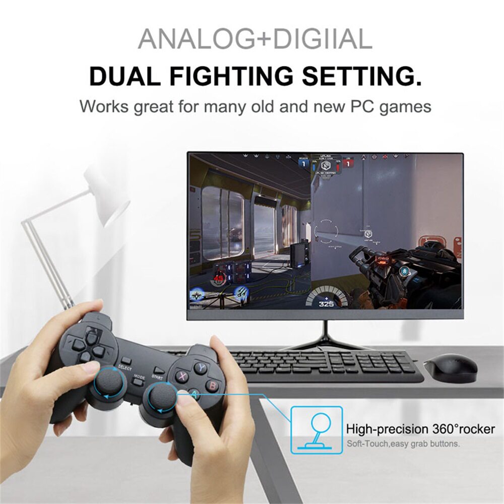 New wireless gamepad compatible with multiple platforms mobile phone P3 set-top box PC360 with bracket 2.4g