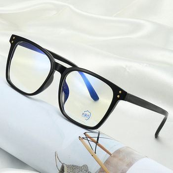 TR90 ultra-light light light plate transparent color anti-blue light glasses frame square classic commuter OL frame factory direct wholesale