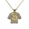 Europe and the United States cross-border trend hip-hop World Cup gold-plated diamond C Luo No. 7 jersey pendant necklace necklace manufacturers wholesale
