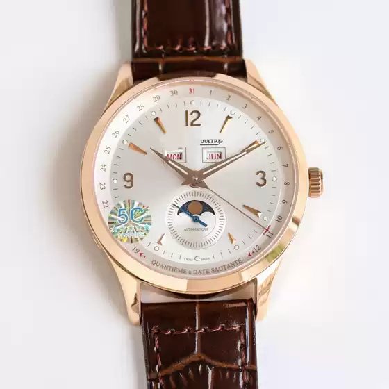 5C Moon Phase Master Men's Automatic Mechanical Watch Leather Strap Cross-Border Watch Factory Ultra-Thin