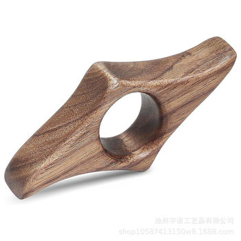 Cross-border source Page Holder black walnut wooden thumb bookmark portable thumb book folder