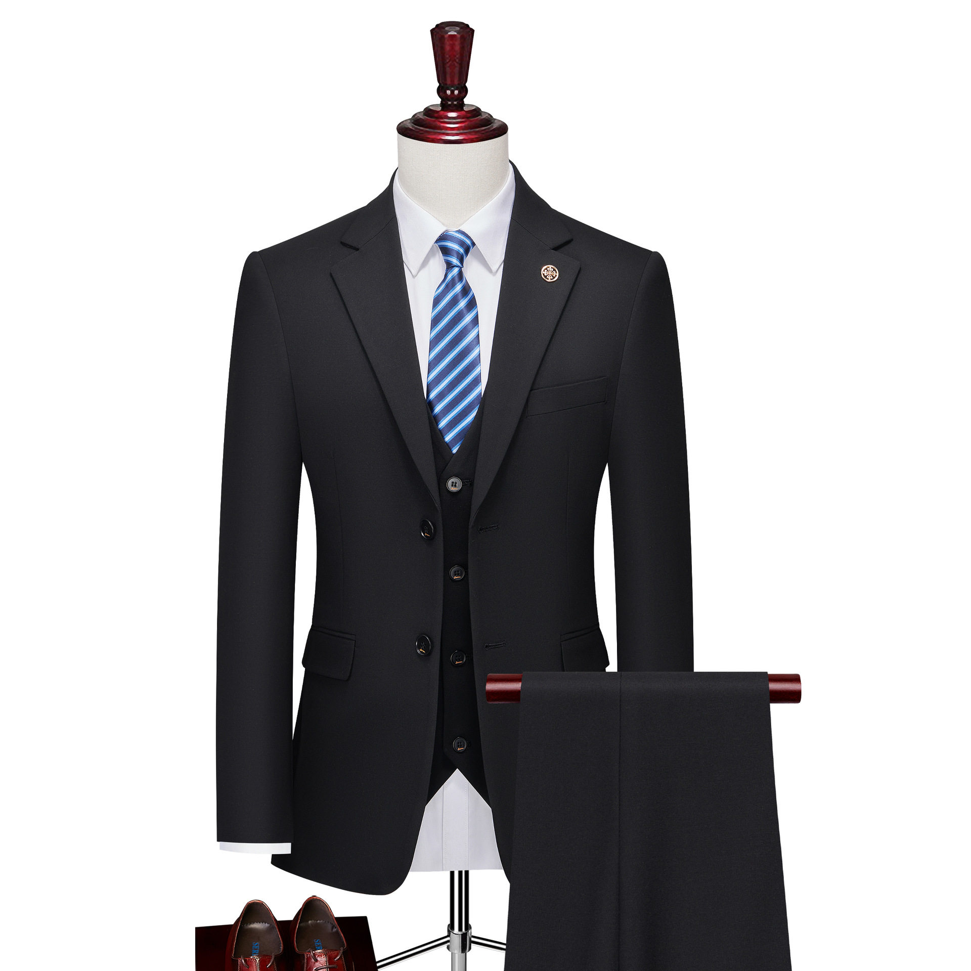 スーツメンズスーツ新郎結婚式スーツフィットフォーマルスーツハ...