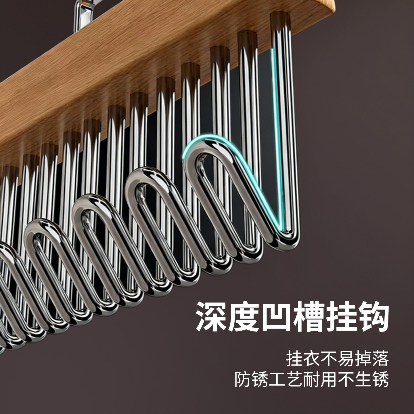 Wooden Camisole Hanger Multifunctional Underwear Vest Rack Dormitory Solid Wood Wavy Strapless Bra Drying Rack Solid Wood Material