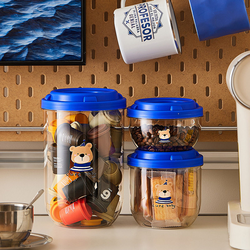 Coffee Bean Tea Sealed Jar Moisture-proof Desame Peel Storage Jar Food Grade Kitchen Storage Jar Grain Storage Jar