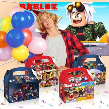 KD016 sandbox game roblox building blocks sugar soldier party gift candy tote paper box paper bag