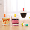 Creative party wine glass juice recognizer glass goblet resolution Mark Mark silicone pineapple wine glass Mark