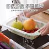 Expandable Draining Basket Vegetable Washing Basin Fruit and Vegetable Plastic Storage Basket Kitchen Sink Dishwashing Rack