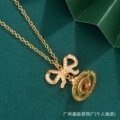 butterfly necklace (gold)