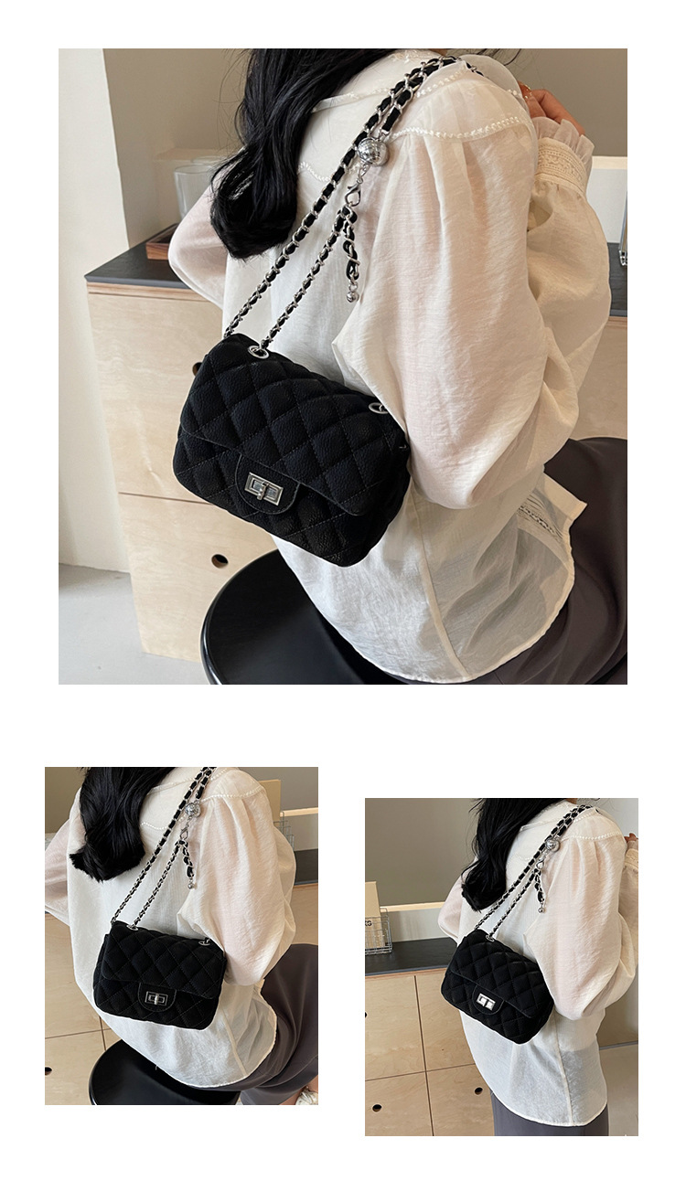 Korean Style New Fashion Chanel Style Diamond Embroidery Line Small Square Bag Women's Underarm Bag High-grade Chain Crossbody Bag 18 O1CN01Tbt5JX1HDBIbc9Okr !!2214631120723 0 cib