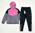 Pink trousers suit
