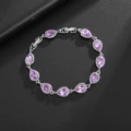 Purple gemstone bracelet