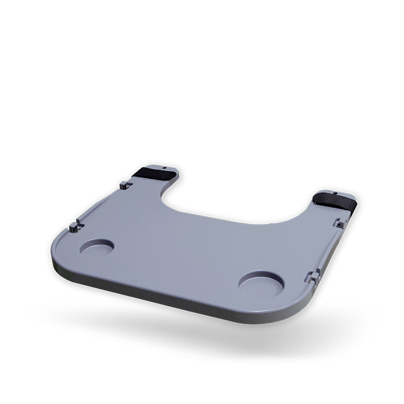 跨境餐桌板座椅通用餐桌板ABS钢塑可拆便携式餐老人进食防摔餐桌