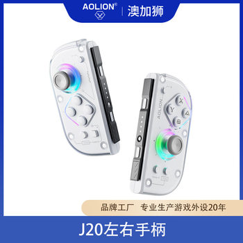 Aojia Shi J20 Switch2 Left and Right Controllers Wireless Hall Mechanical Keys Back Buttons Pc Bluetooth Game Controller