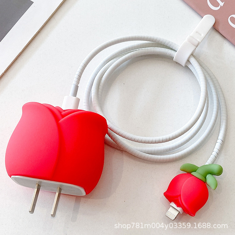 数据线保护套适用苹果充电器保护套芭芘充电头保护套充电线保护套
