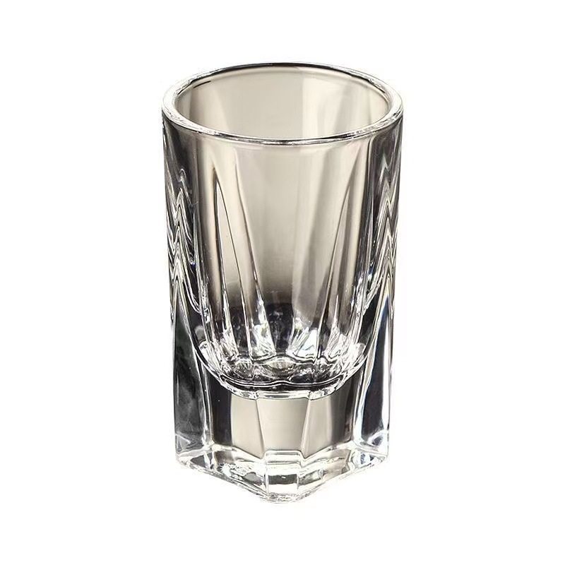 Chinese White Wine Glass 100ml Wine Glass 0.1kg Thickeneded Beer Glass Thick Bottom Square Glass Whiskey Glass