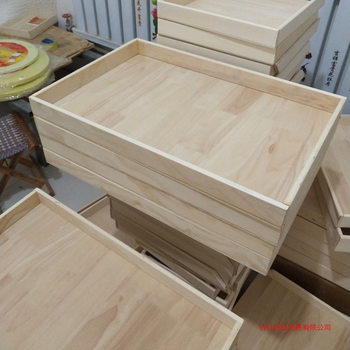 Wooden Tray Pasta Lidless Wooden Box Dumpling Storage Box Noodle Supermarket Food Hotel Tray Commercial Kitchen Supplies