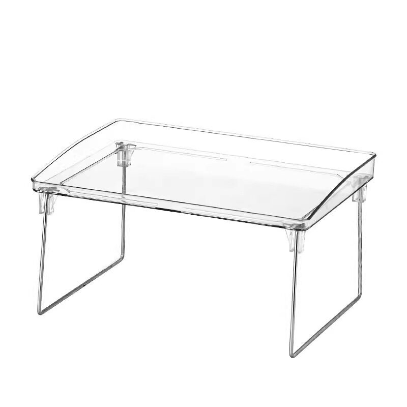 Desktop Storage Rack Transparent Stackable Foldable Dormitory Simple Multi-Functional Stationery Cosmetics Multi-Layer Storage Rack