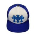 Three blue leather blue