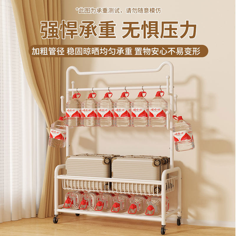 Simple Coat Rack Floor Hanger Household Bedroom Clothes Drying Simple Clothes Storage Rack Indoor Hanger