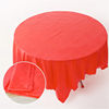 Disposable Tablecloth Tablecloth Round Table Plastic Cloth Film Wedding Tablecloth Thickened Red Waterproof Tablecloth