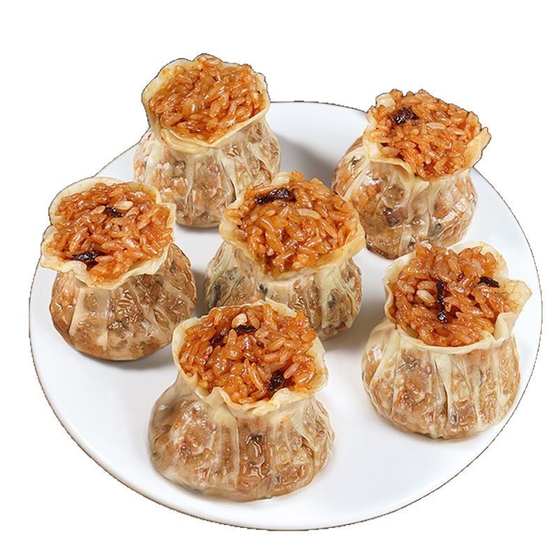 Paper-Skinned Shaomai Shaomai Instant Student Breakfast Semi-Finished Product Heated Ready-To-Eat Mushroom Glutinous Rice Shaomai Frozen Home Commercial