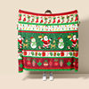 Cross-border Holiday Printed Flannel Blanket Air-conditioning Blanket Office Nap Blanket Christmas Thickened Sofa Blanket