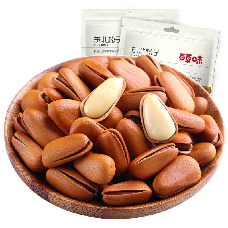 Herbal flavor Northeast Pine nuts 100G open hand-peeled pine nuts full particles casual snacks nuts specialty