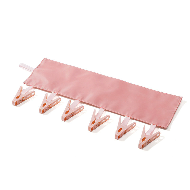 Creative Portable Bathroom Foldable Clothes Hanger Clothes Holder Fabric Clothes Hanger for Business Travel Foldable Clothes Hanger