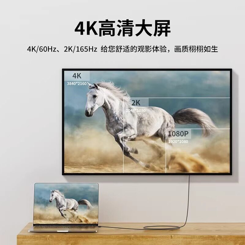 Biaz Mini HDMI to HDMI and Mini HDMI to HDMI Mini 4K60Hz Hd Conversion Cable