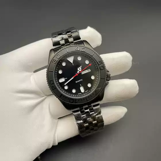 Cross-Border Internet Celebrity Dual Calendar Watch for Men, Luminous Large Dial Watch, Student Steel Band Waterproof Sports Watch, Oem Processing