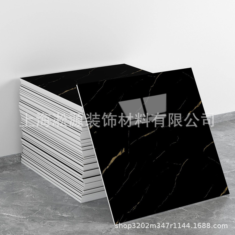 外贸跨境热销大理石仿瓷砖墙贴自粘防水防潮背景墙面装饰墙壁纸