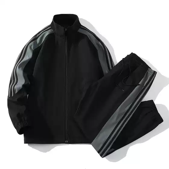 Casual sports jacket suit men's 2023 Spring and Autumn new fashion trendy long pants handsome trendy coat