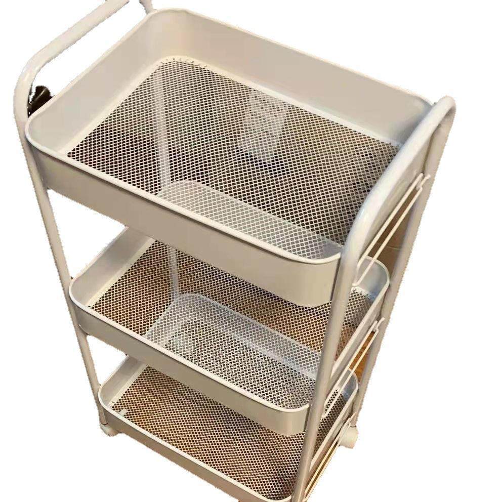 Kitchen Storage Rack, Movable Household Trolley, Floor-Standing Multi-Layer Vegetable Basket, Vegetable Basket, Toy Storage Artifact