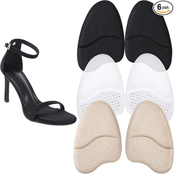 Manufacturer GEL front palm pad high heel shoes comfortable invisible self-adhesive half palm pad soft particle non-slip shock absorbing sole pad