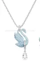Swan blue swan white gold necklace with diamonds