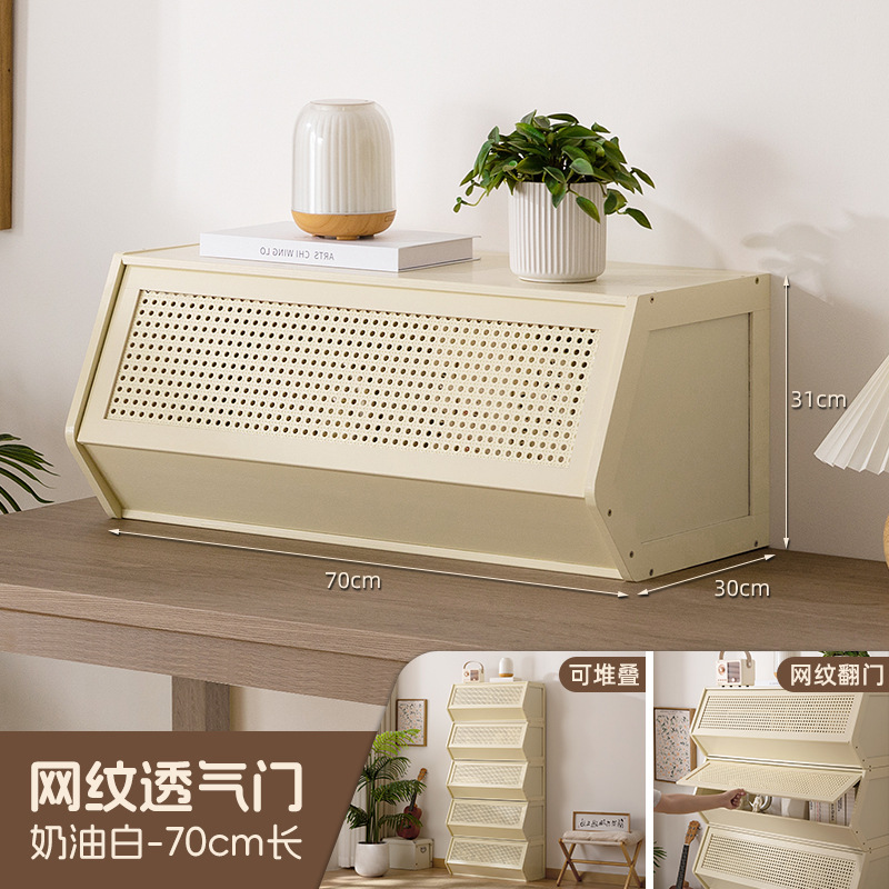 书柜置物架客厅带柜门储物柜一体格子柜展示柜落地多层组合柜书架