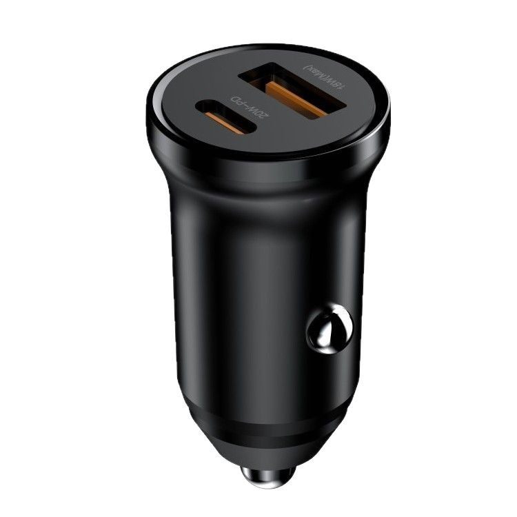 Car Charger 30W Mini Invisible Fast Charging Fully Compatible with Mobile Phone Cigarette Lighter Car Charger Type-C
