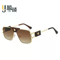 New Metal Driving Driving Sunglasses Men's Cross-border Fashion Sense Foreign Trade Glasses Anti-glare European and American Retro Sunglasses