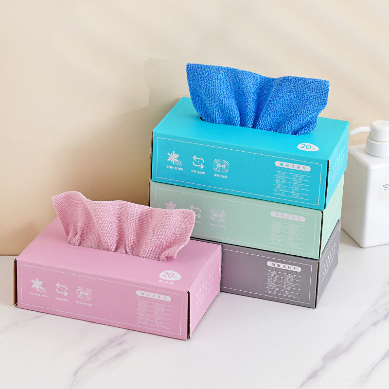 Microfiber Removable Rag Cross-Border Soft Absorbent Dish Towel Wholesale Kitchen Dry and Wet Multifunctional Scouring Pad