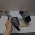 Small black and white letters (d letter jacquard velcro)