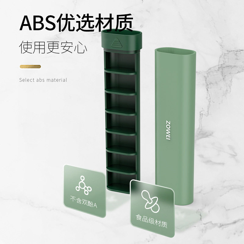 New seven-day medicine box sub-packing medicine box portable medicine box 7-day storage box medicine box portable storage sub-packing box