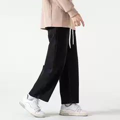 2026 New Style Loose Casual Pants for Men, Korean Fashion Versatile Pants, Summer Thin Drapey Wide-Leg Floor-Length Pants
